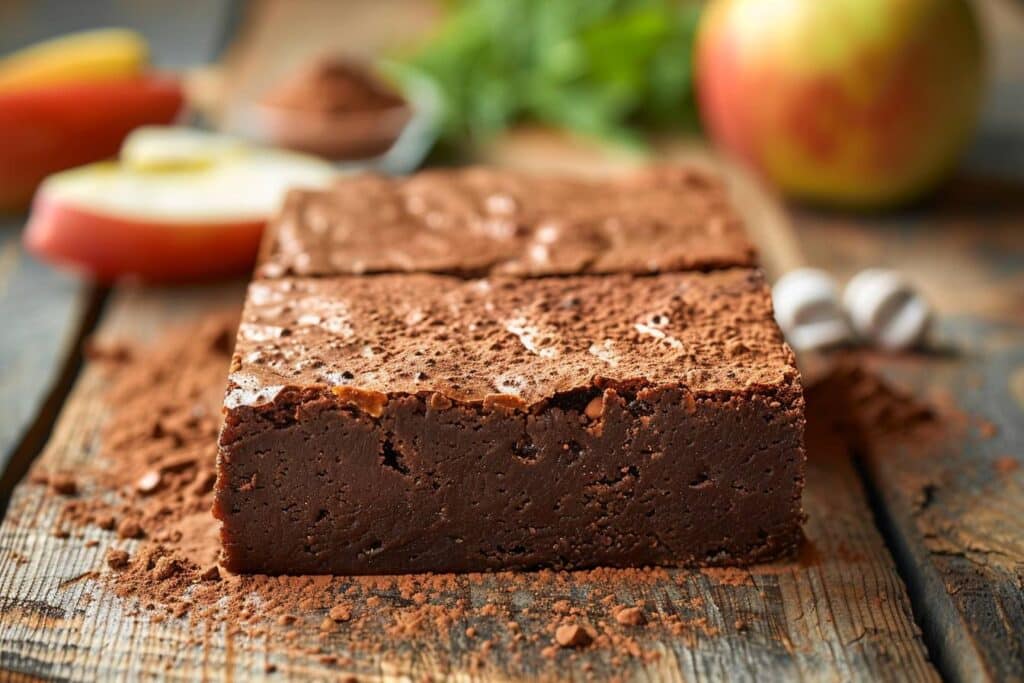 Brownie savoureux riche en protéines et sain