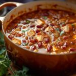 Chili aux haricots rouges et tofu fumé savoureux