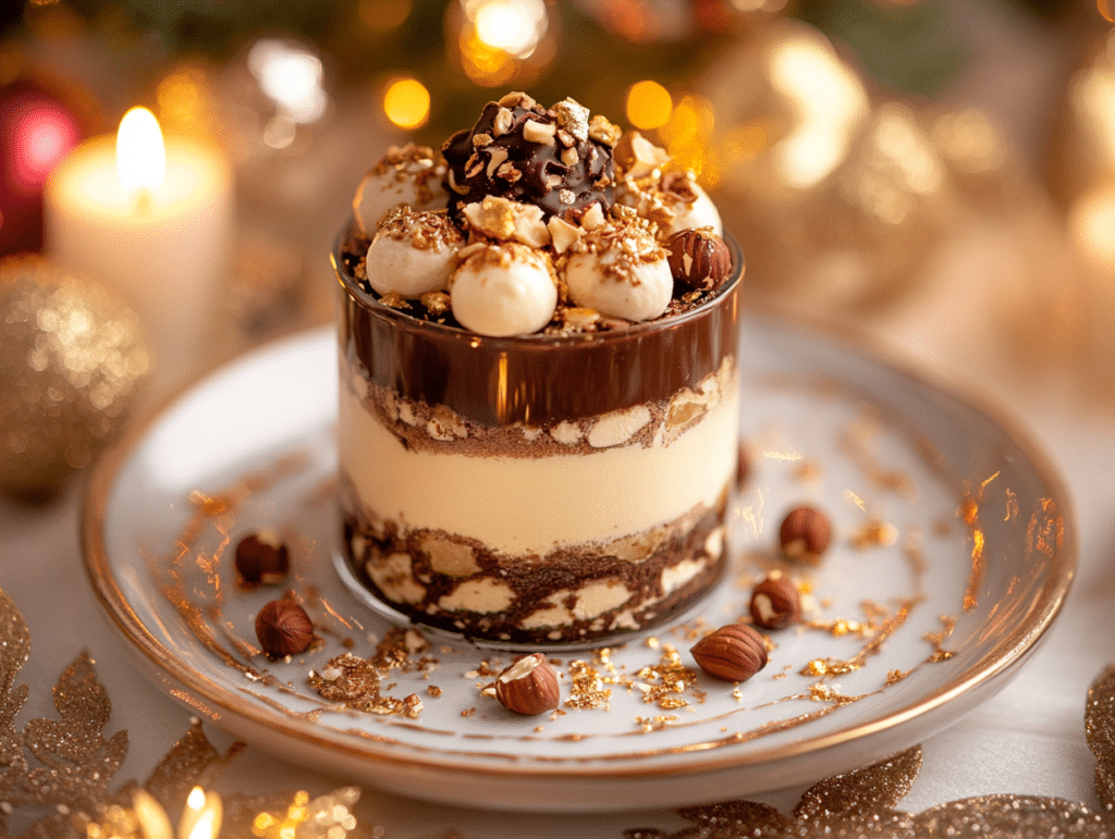 entremet praliné de noël