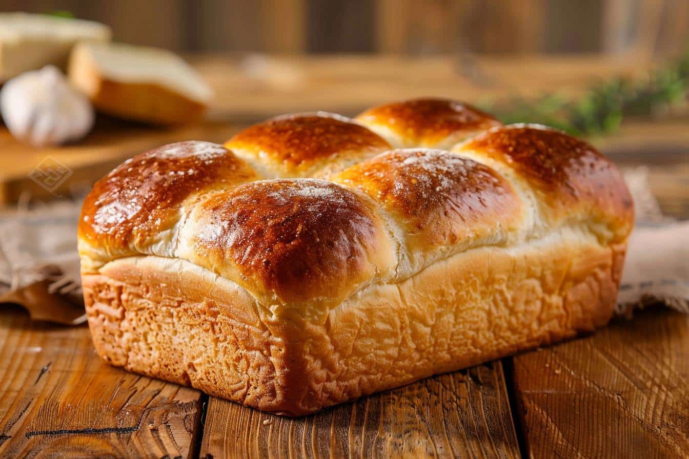 Pain de riz traditionnel japonais à la texture moelleuse  
Brioche de riz savoureuse et sans farine délicatement dorée