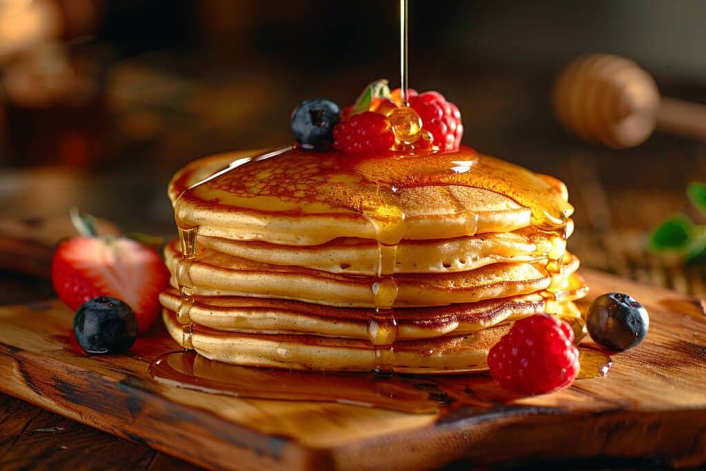 Pancake moelleux à l’okara et garniture azuki